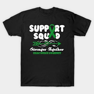 Celiac Disease Awareness Support Squad Stronger Together - In This Family We Fight Together T-Shirt